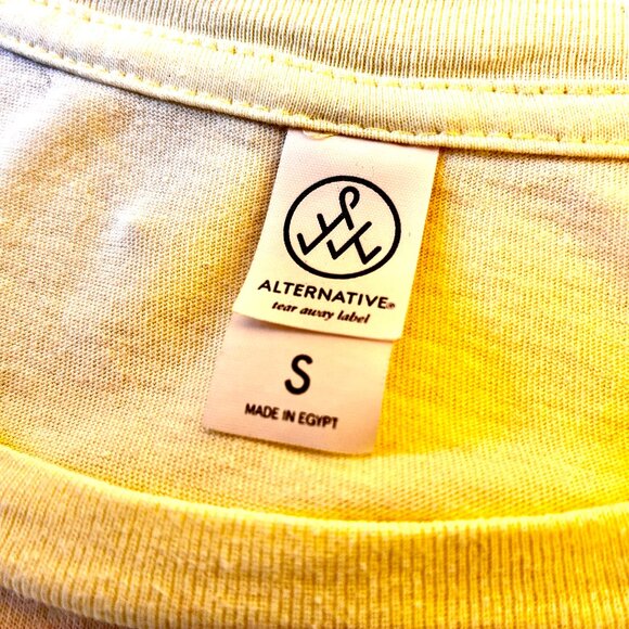 TACOS POR FAVOR Yellow Graphic T-Shirt Womens Small - Picture 4 of 9